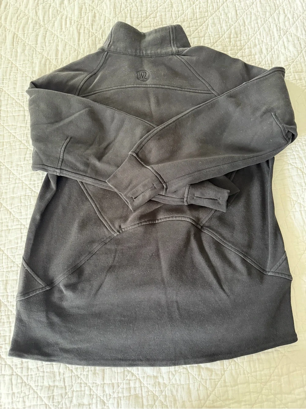 Lululemon Scuba oversized funnel-neck half zip wmn. sz. XS/S blk, good condition - Picture 9 of 13